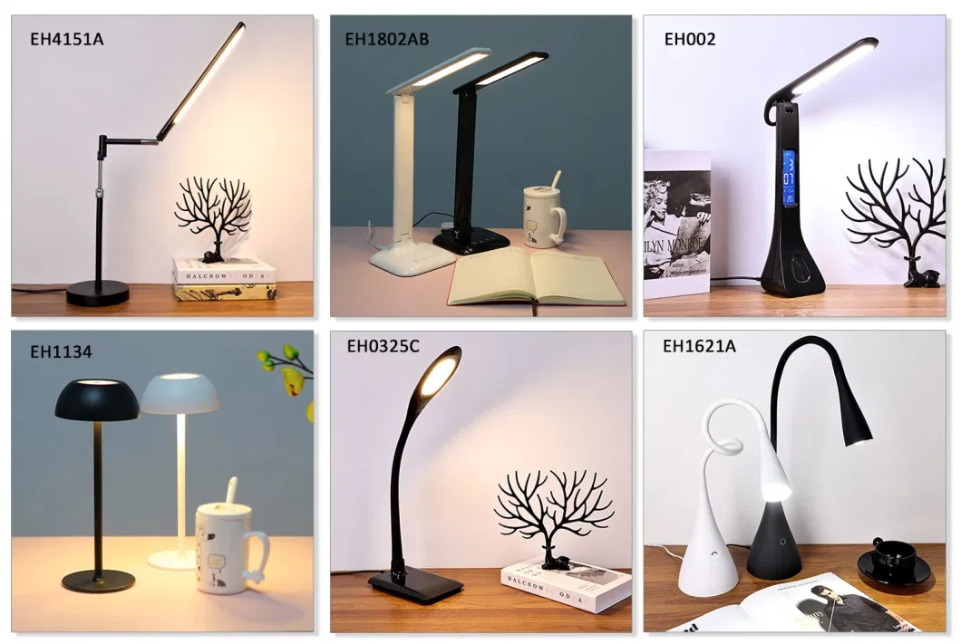 European Wholesale Minimalist Art Design Gooseneck Foldable Business Decorative Illuminating LED Desk Lamp for Creative Gift