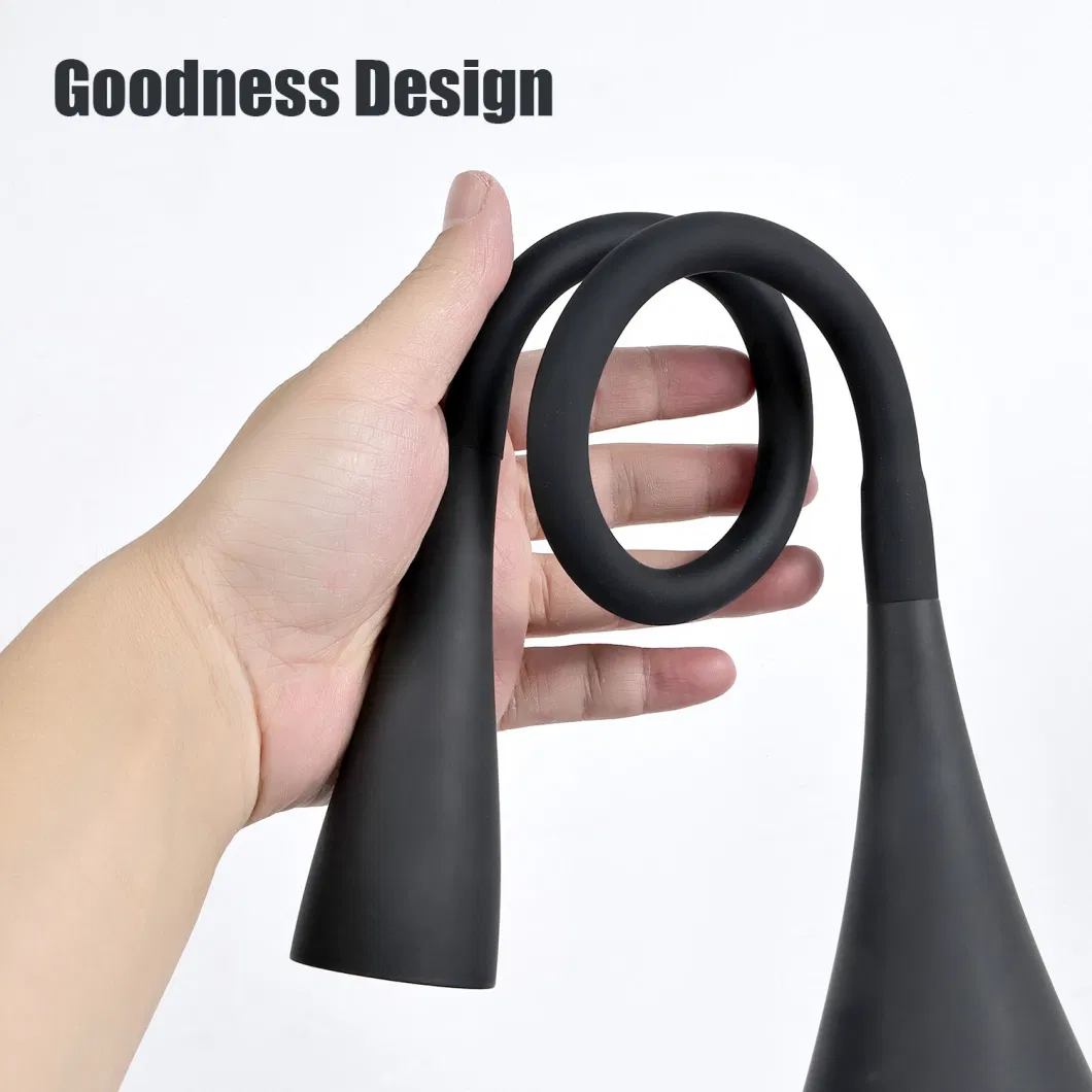 European Wholesale Minimalist Art Design Gooseneck Foldable Business Decorative Illuminating LED Desk Lamp for Creative Gift